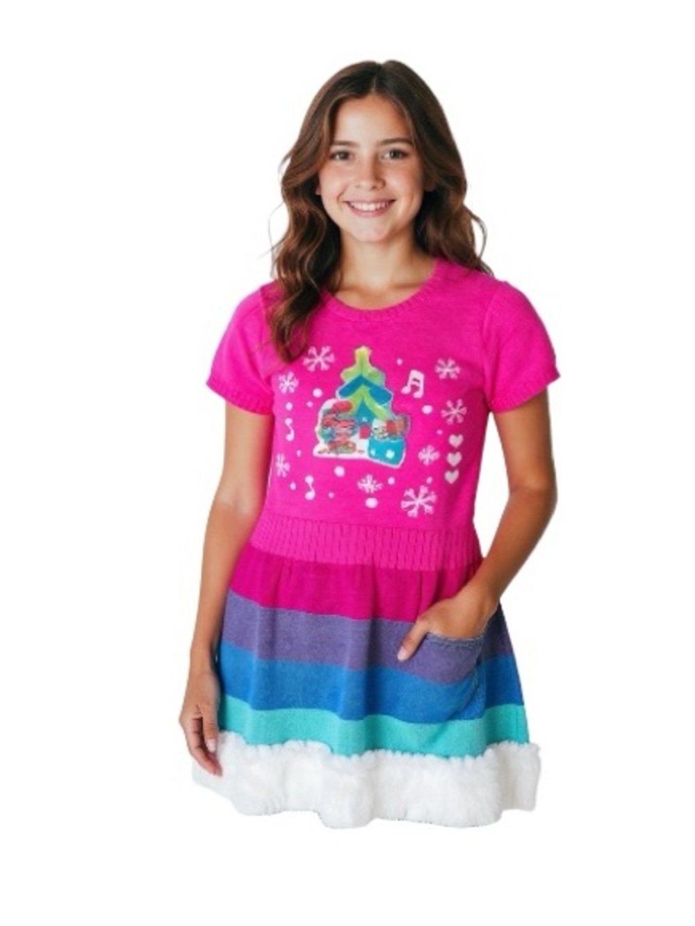 Trolls Sweater Christmas Dress